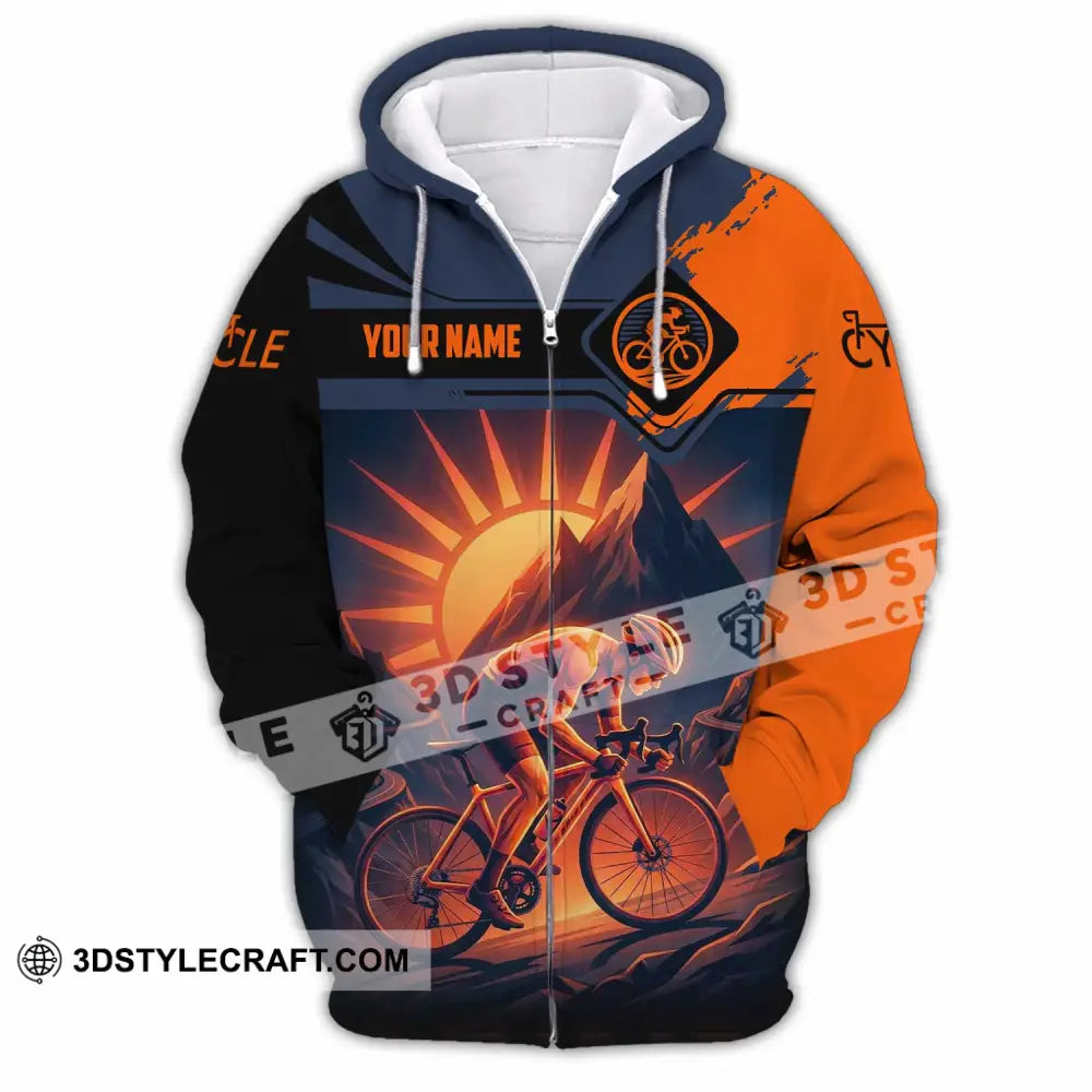 Unisex Shirt - Custom Cycle 3D Shirt Zipper Hoodie / S T-shirt