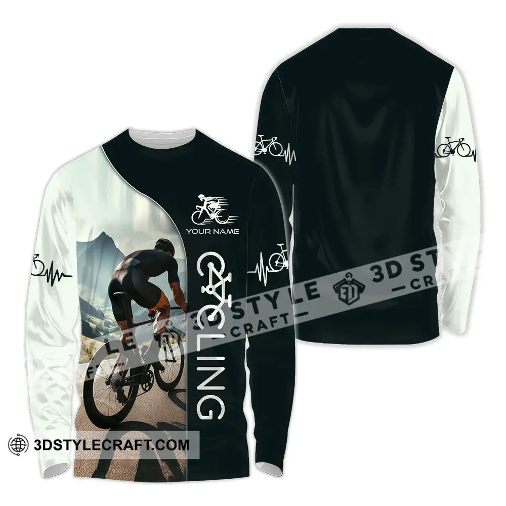 Unisex Shirt - Custom Cycling Lover Shirt Long Sleeve Shirt / S T-shirt