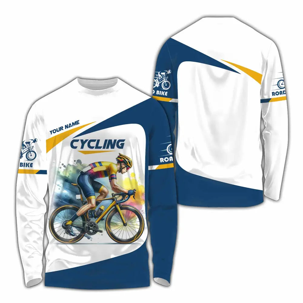 Unisex Shirt - Custom Cycling Lover Shirt Long Sleeve Shirt / S T-shirt