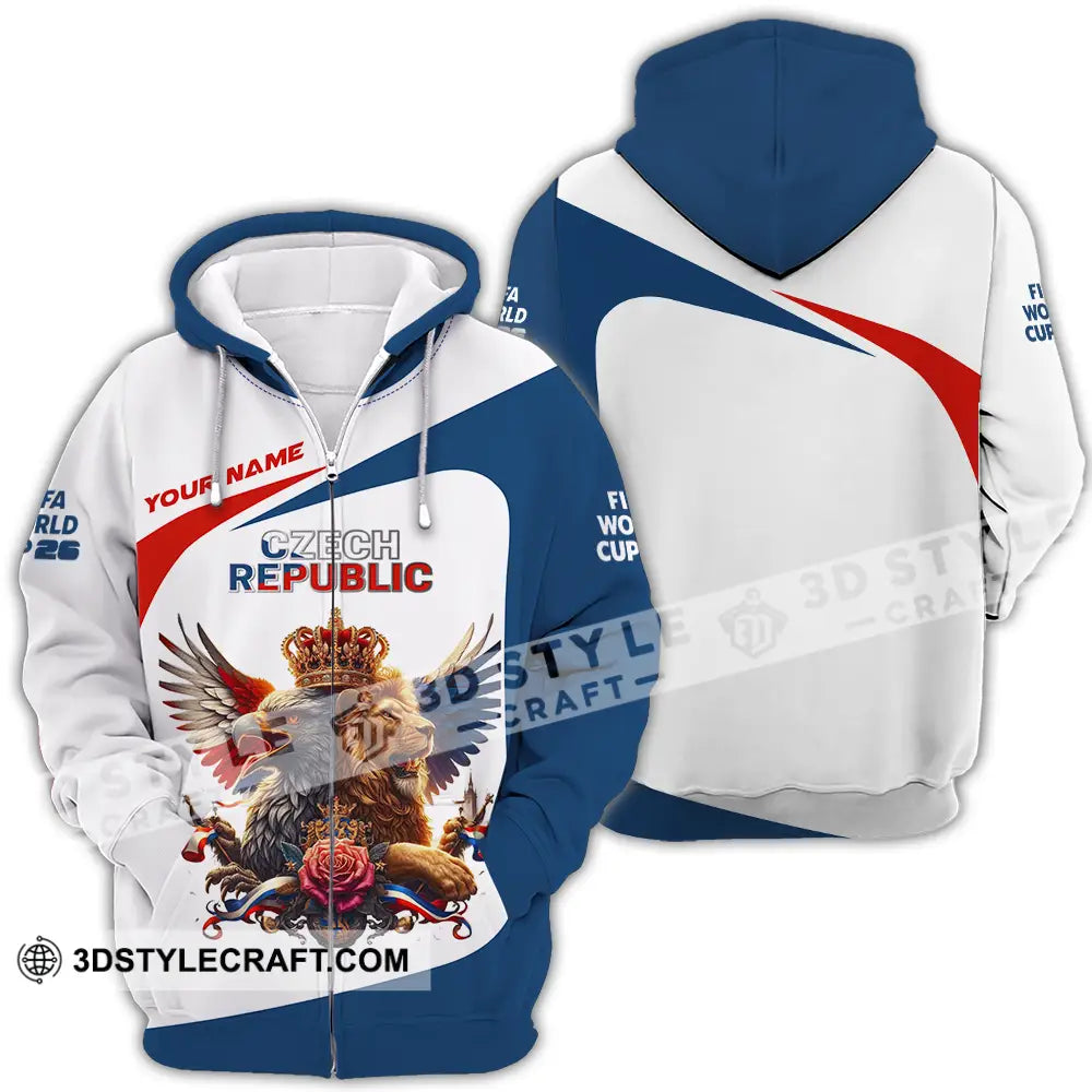 Unisex Shirt - Custom Czech Republic 3D Shirt - Zipper Hoodie / S - T-shirt