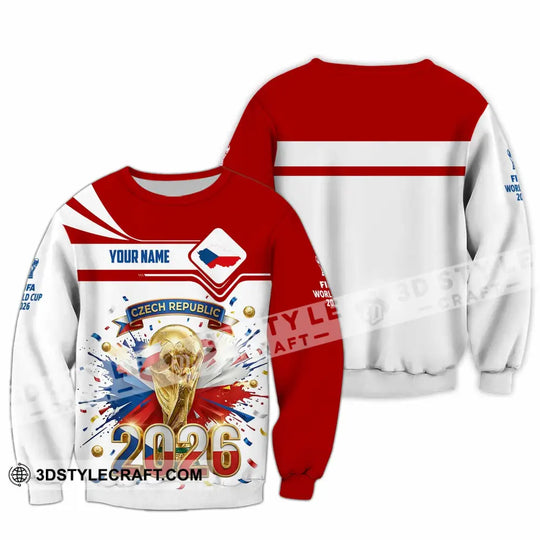 Unisex Shirt - Custom Czech Republic World Cup 2026 3D Shirt style option 4