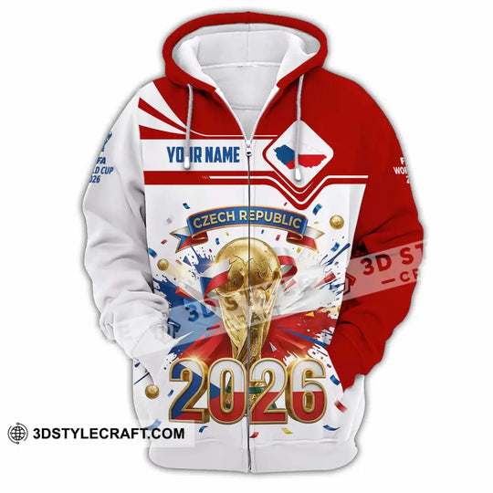 Unisex Shirt - Custom Czech Republic World Cup 2026 3D Shirt style option 2