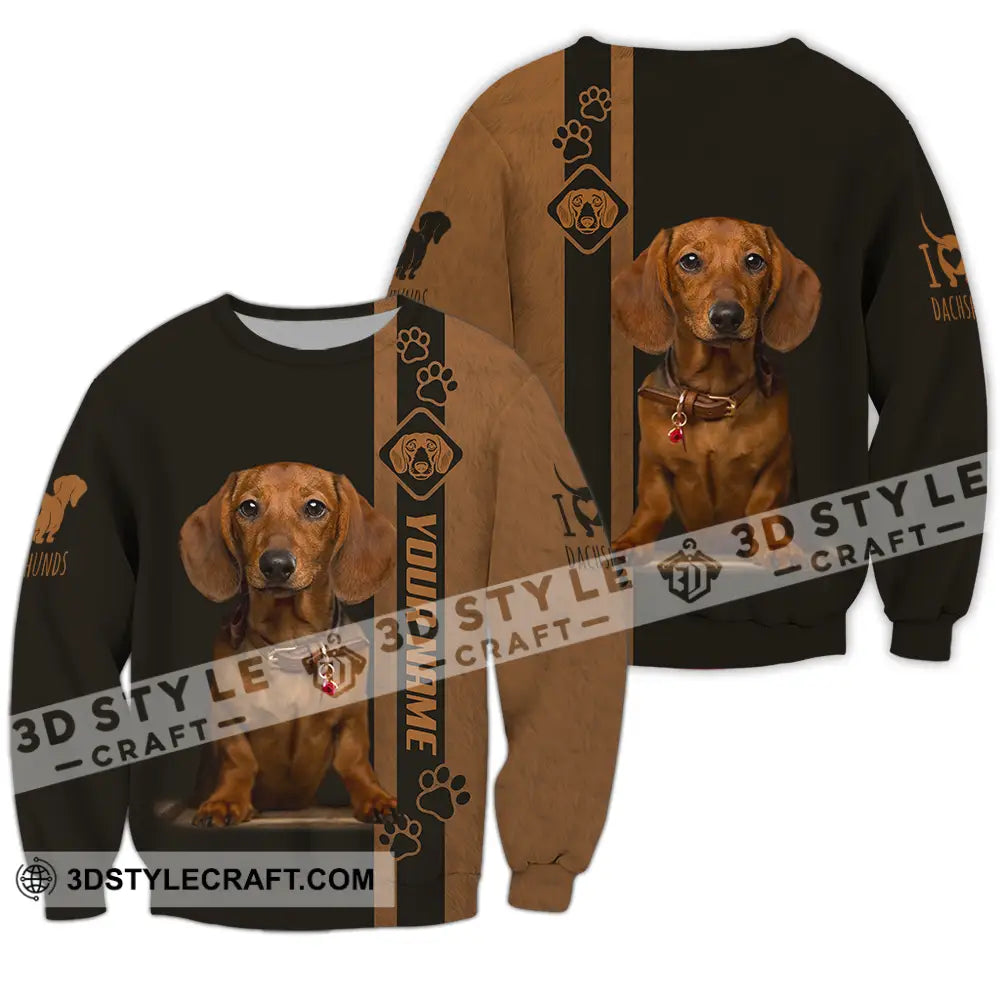 Unisex Shirt - Custom Dachshund Shirt Long Sleeve / S T-shirt