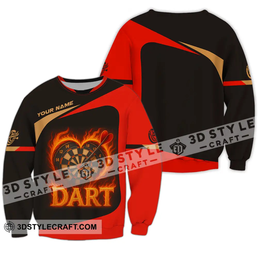 Unisex Shirt - Custom Dart Heart Shirt Long Sleeve / S T-shirt