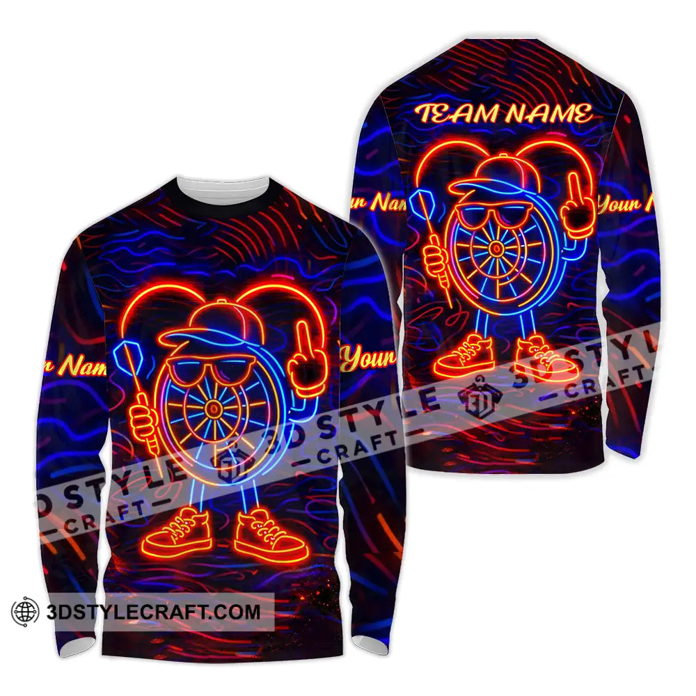 Unisex Shirt - Custom Darts 3D Shirt Long Sleeve Shirt / S T-shirt