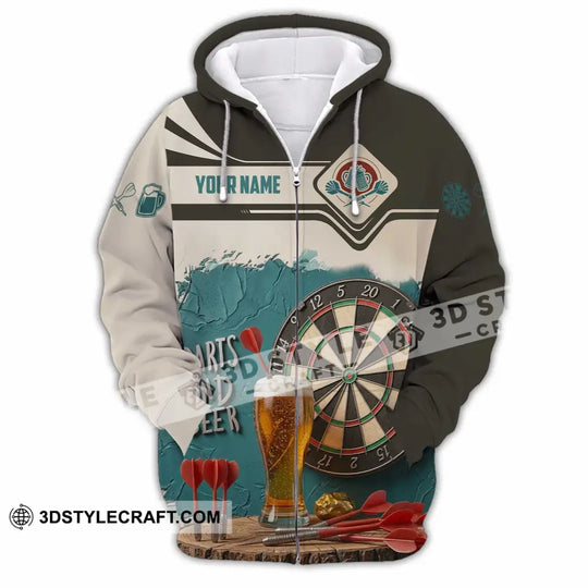 Unisex Shirt - Custom Darts And Beer 3D Shirt style option 2