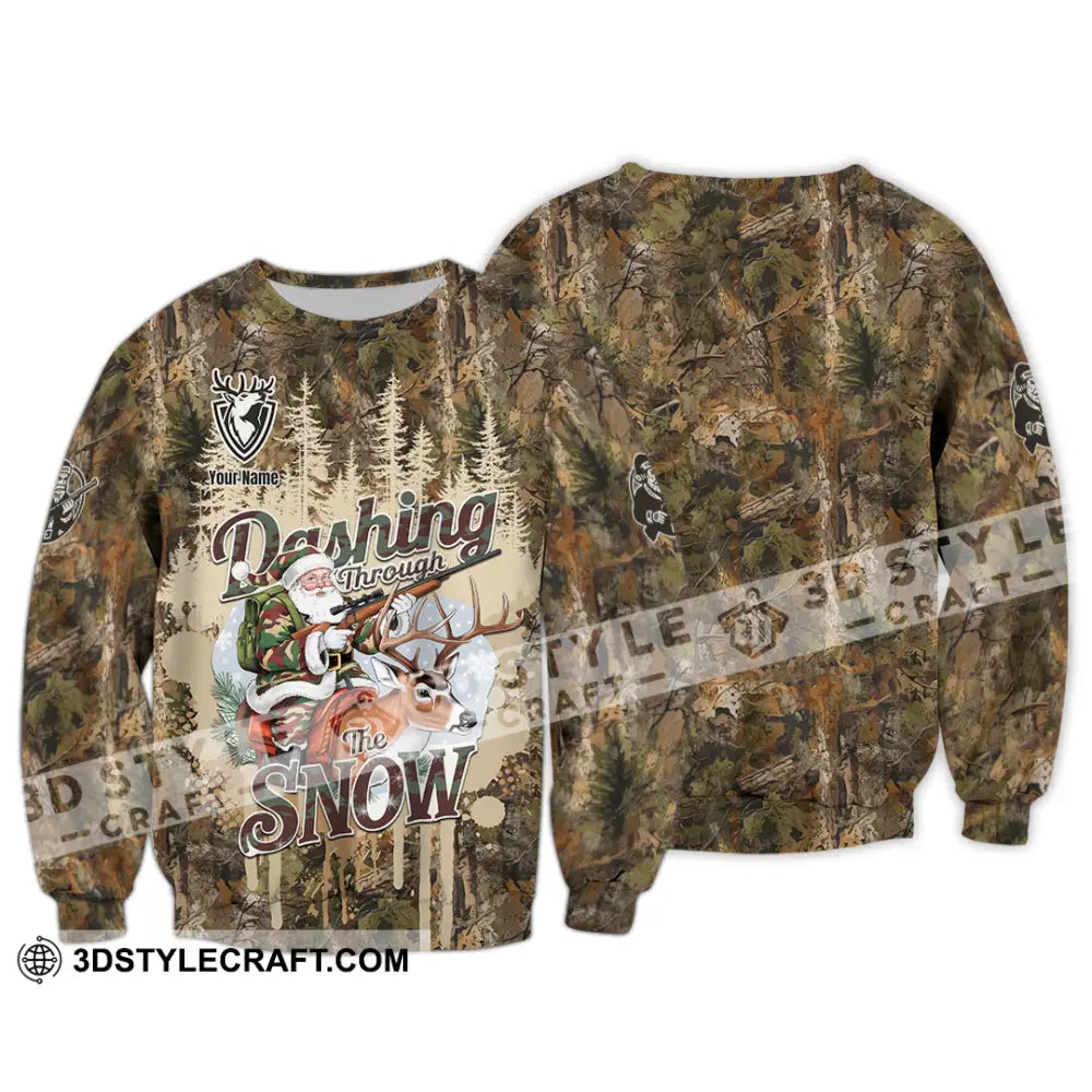 Unisex Shirt - Custom Dashing Through The Snow Shirt Long Sleeve / S T-shirt