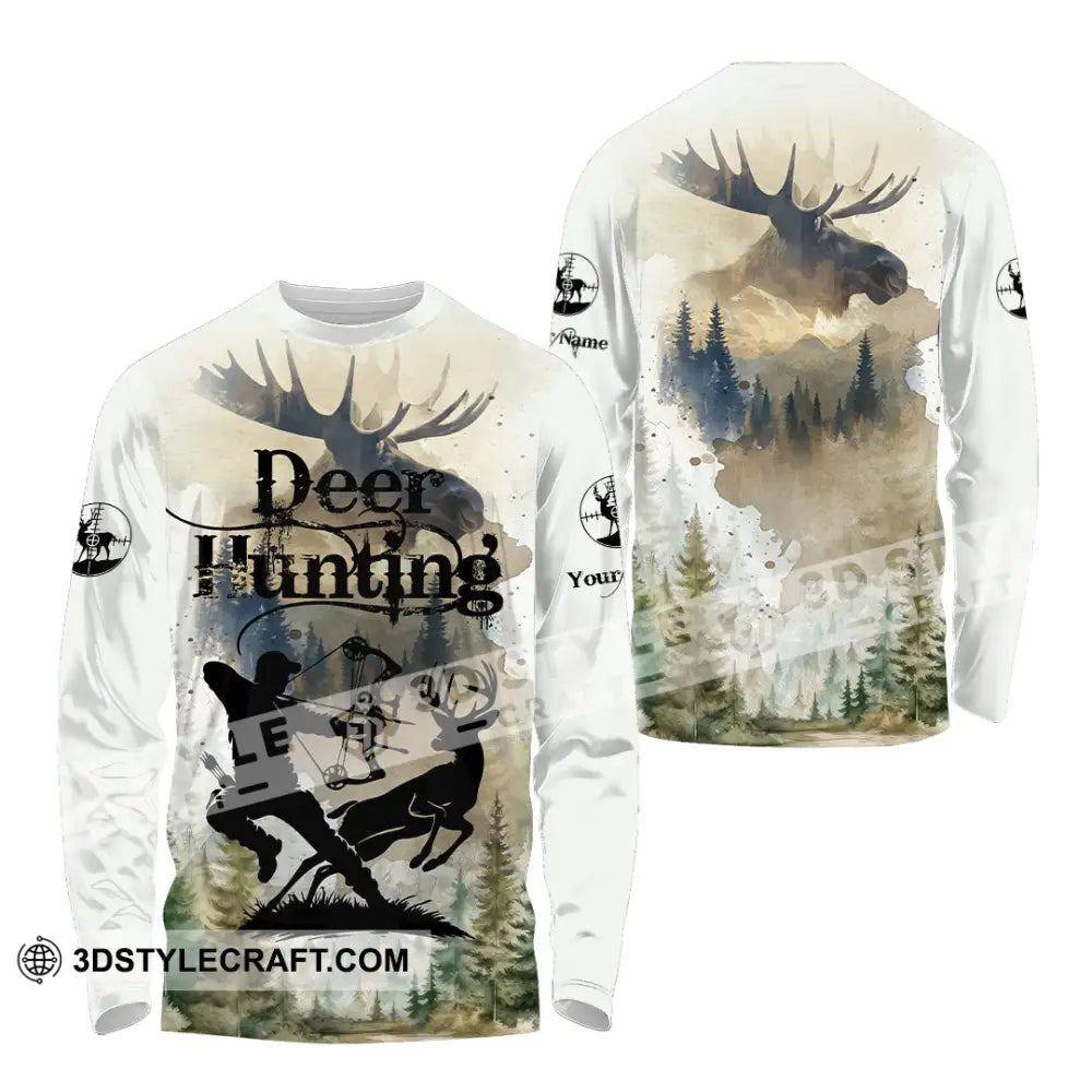 Unisex Shirt - Custom Deer Hunting Shirt Long Sleeve Shirt / S T-shirt