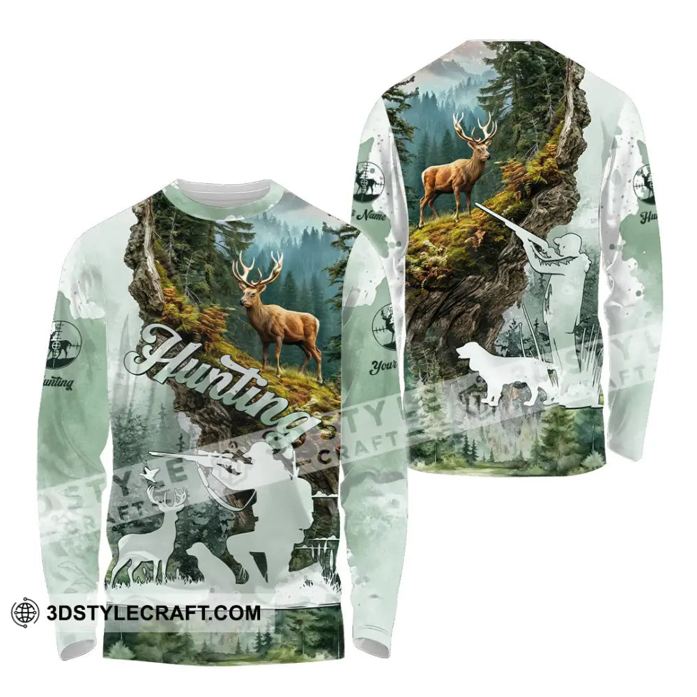 Unisex Shirt - Custom Deer Hunting Shirt Long Sleeve Shirt / S T-shirt