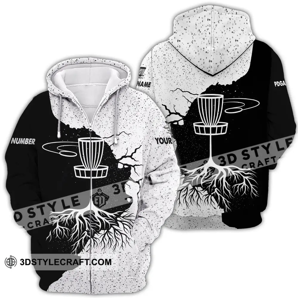 Unisex Shirt Custom Disc Golf Shirt Zipper Hoodie / S T shirt