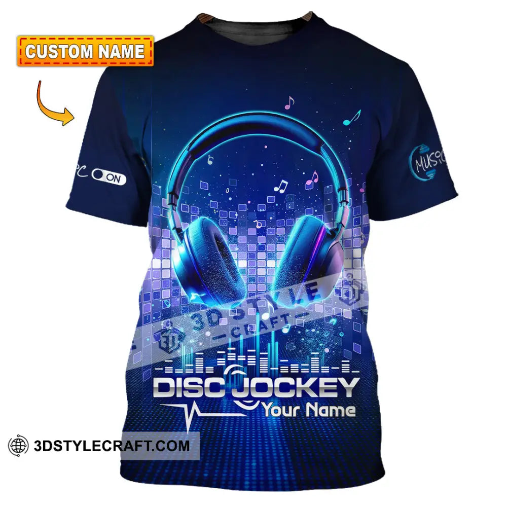 Unisex Shirt - Custom Disc Jockey 3D Shirt T-shirt