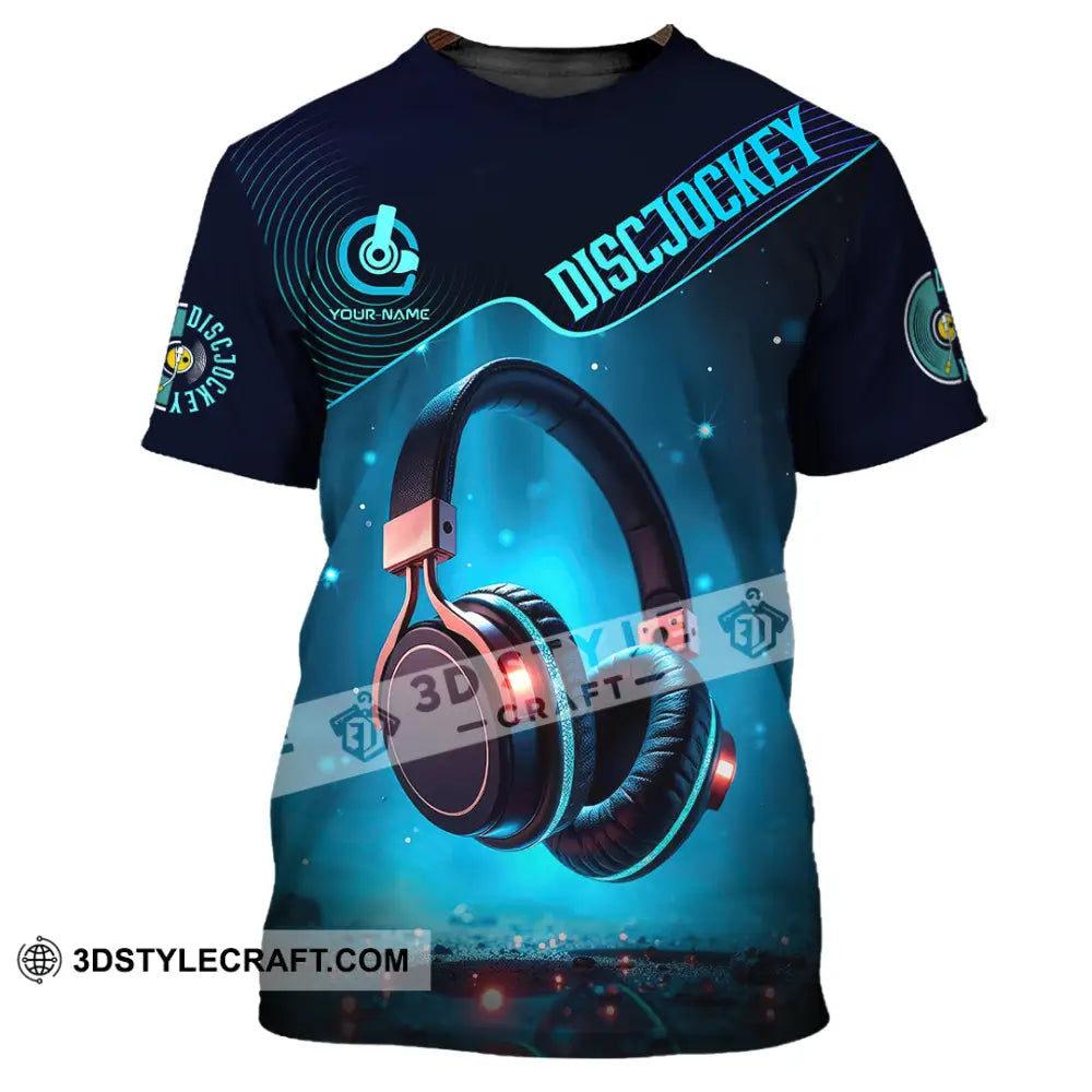 Unisex Shirt - Custom Disc Jockey 3D Shirt T-Shirt / S T-shirt
