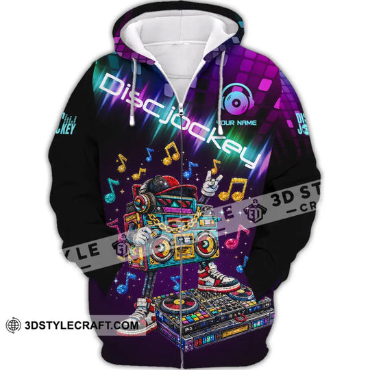 Unisex Shirt - Custom Disc Jockey 3D Shirt style option 2