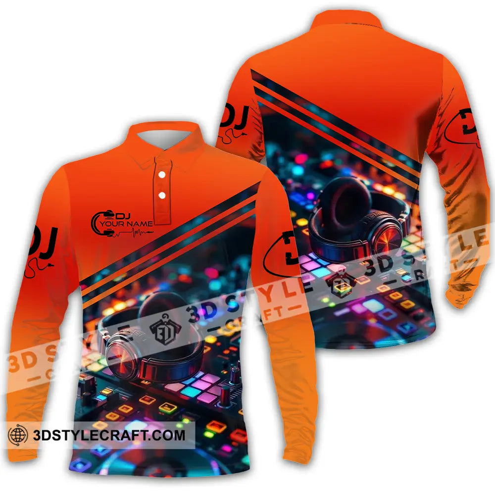 Unisex Shirt - Custom Disc Jockey DJ Shirt Long Sleeve Polo / S T-shirt