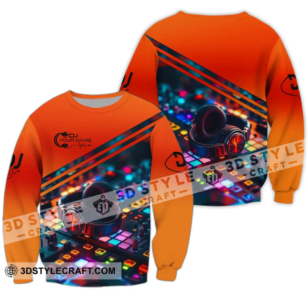 Unisex Shirt - Custom Disc Jockey DJ Shirt Long Sleeve / S T-shirt