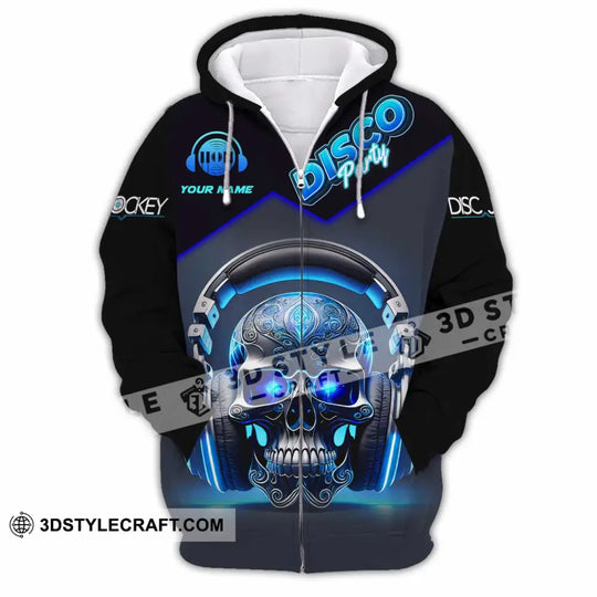 Unisex Shirt - Custom Disco Party Skull Shirt style option 4