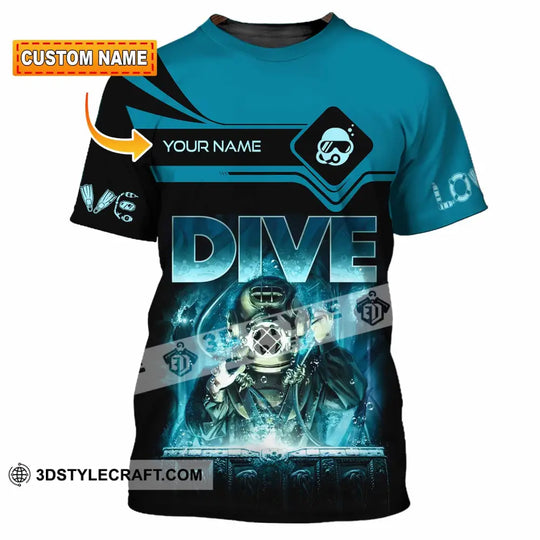 Unisex Shirt - Custom Dive Lover Sport Shirt style option 1