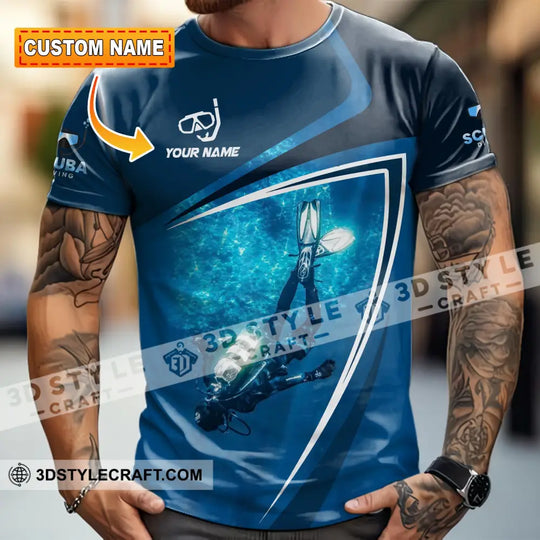 Unisex Shirt - Custom Diving 3D Shirt style option 2