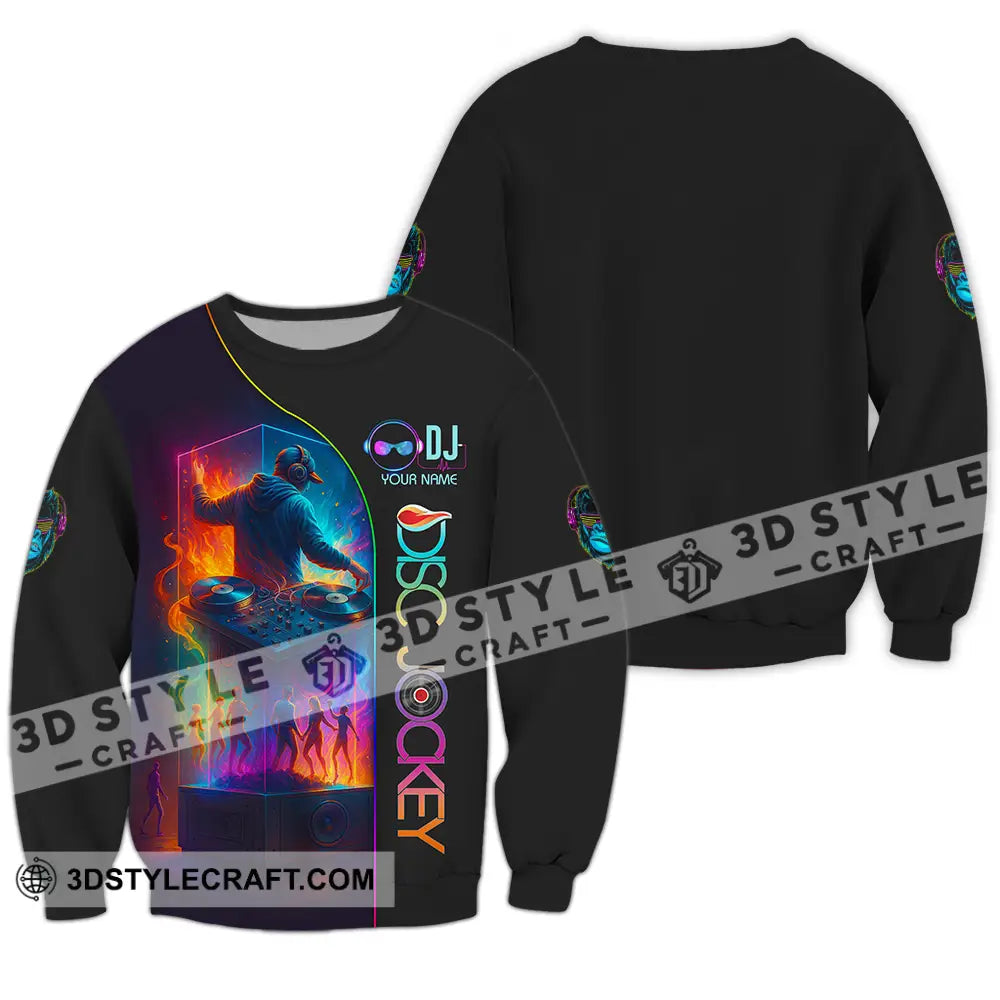 Unisex Shirt - Custom DJ 3D Shirt Long Sleeve / S T-shirt