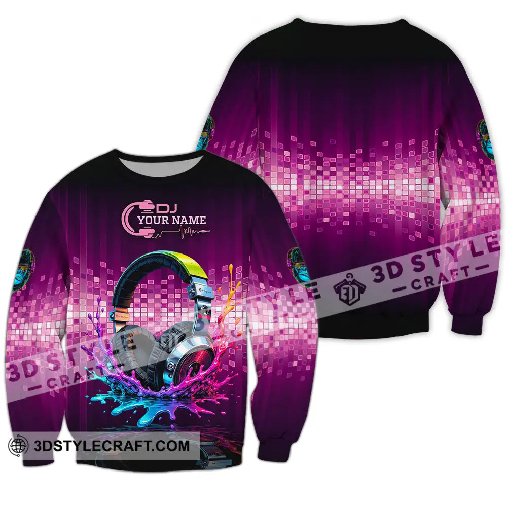 Unisex Shirt - Custom DJ 3D Shirt Long Sleeve / S T-shirt