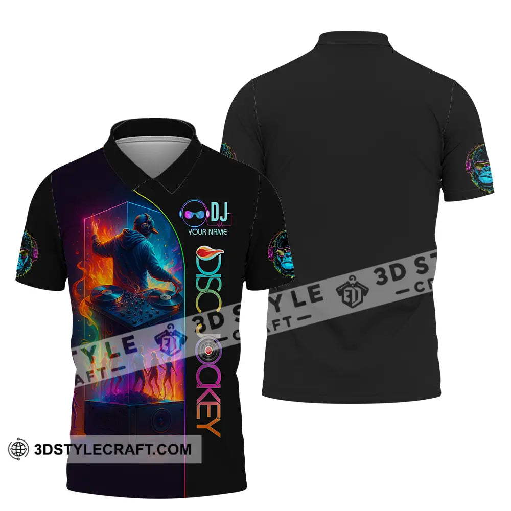 Unisex Shirt - Custom DJ 3D Shirt Polo Shirt / S T-shirt