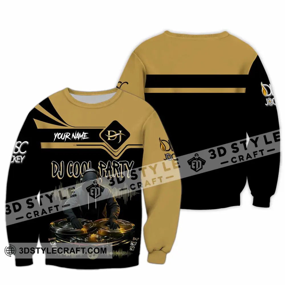 Unisex Shirt - Custom DJ Cool Party 3D Shirt Long Sleeve / S T-shirt