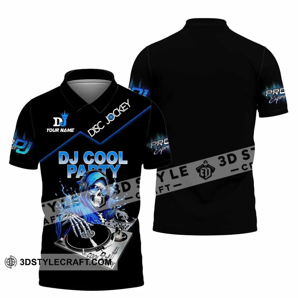Unisex Shirt - Custom DJ Cool Party 3D Shirt Polo Shirt / S T-shirt