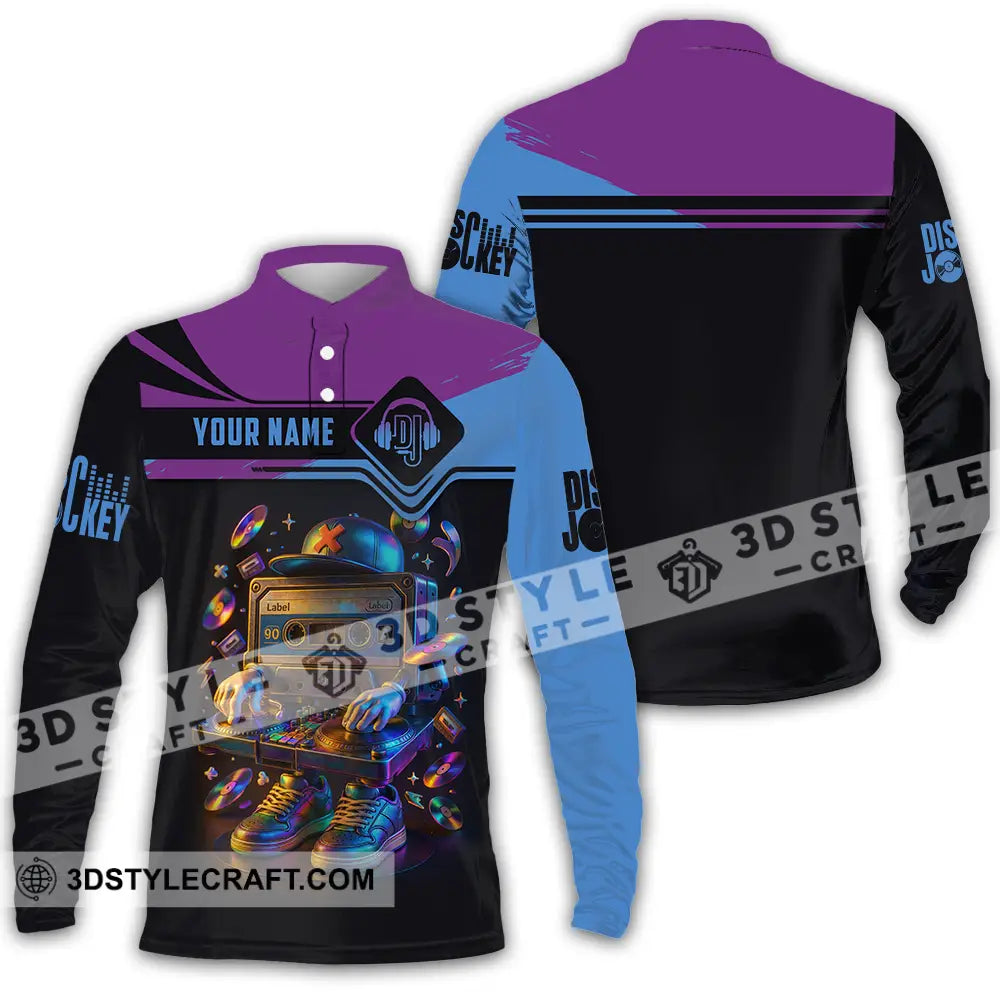 Unisex Shirt Custom DJ Shirt Long Sleeve Polo / S T shirt