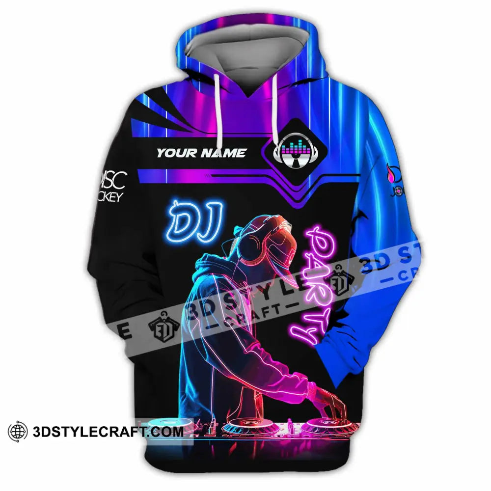 Unisex Shirt - Custom DJ Party Shirt Hoodie / S T-shirt