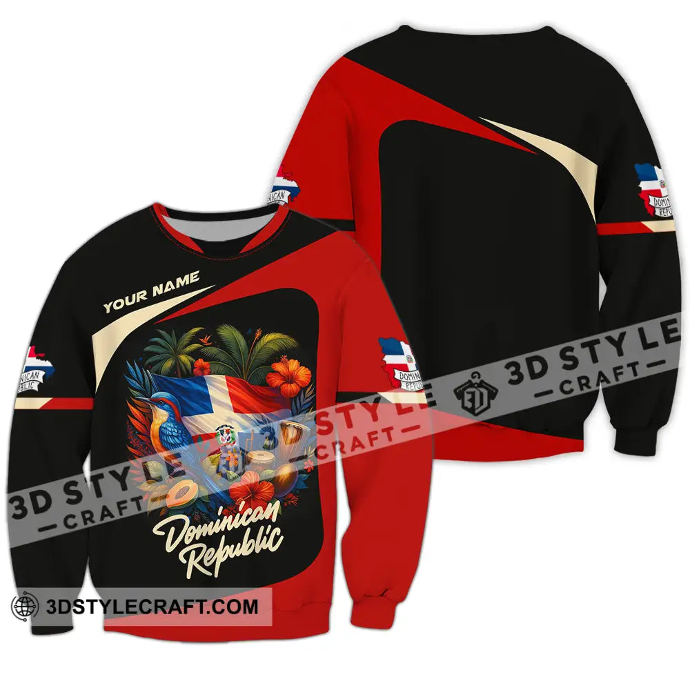 Unisex Shirt - Custom Dominican Republic Shirt Long Sleeve / S T-shirt