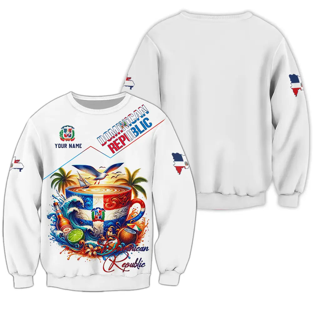 Unisex Shirt - Custom Dominican Republic Shirt Long Sleeve / S T-shirt
