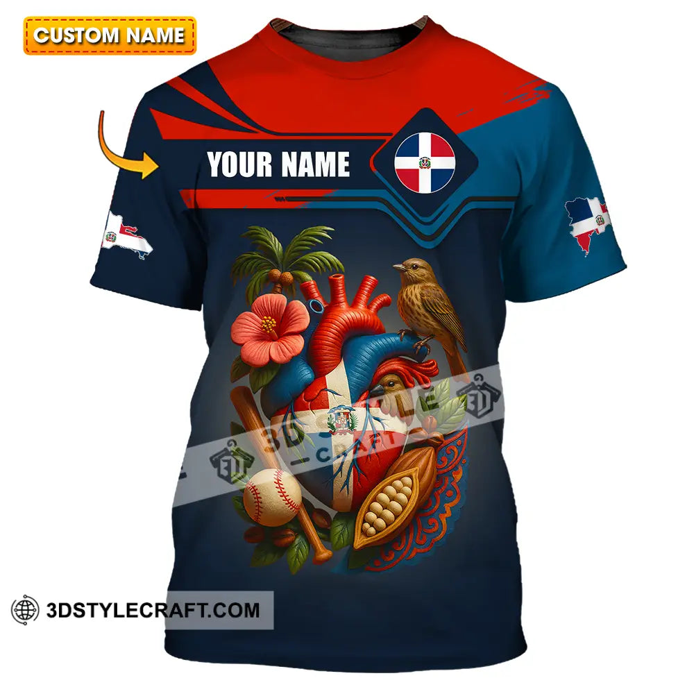 Unisex Shirt Custom Dominican Republic Shirt T shirt