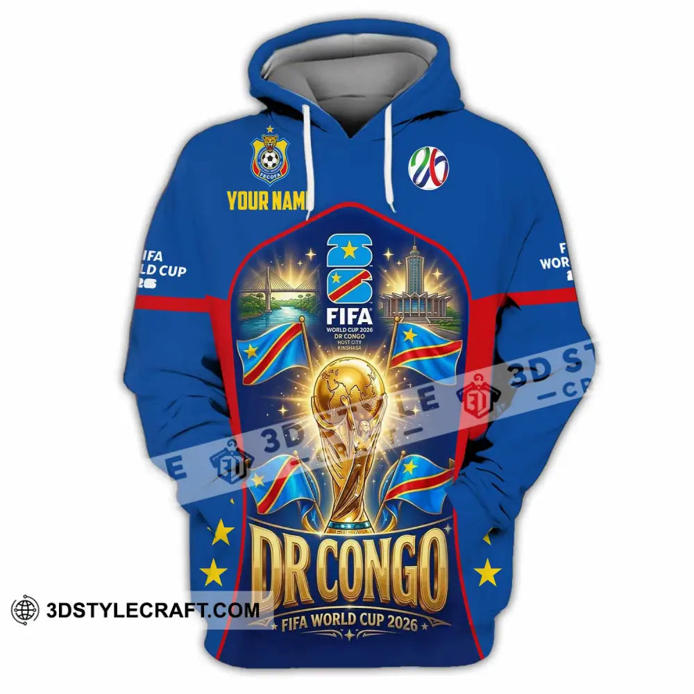 Unisex Shirt - Custom Dr Congo World Cup 2026 Shirt - Hoodie / S - T-shirt