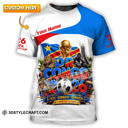 Unisex Shirt - Custom Dr Congo World Cup 2026 Shirt style option 1