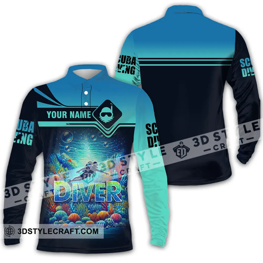 Unisex Shirt - Custom Driver 3D Shirt Long Sleeve Polo / S T-shirt