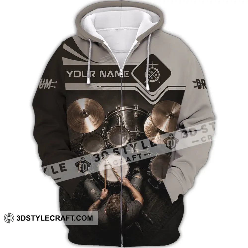 Unisex Shirt - Custom Drum Shirt - Zipper Hoodie / S - T-shirt