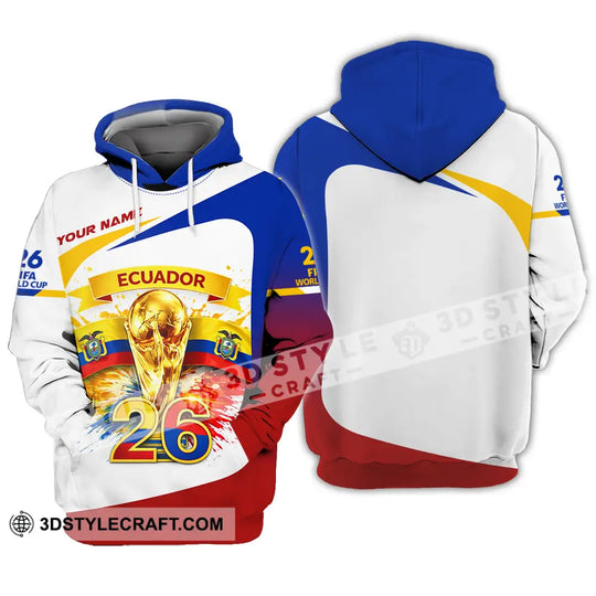 Unisex Shirt - Custom Ecuador World Cup 2026 3D Shirt style option 3
