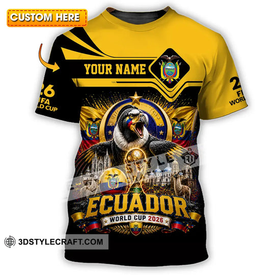 Unisex Shirt - Custom Ecuador World Cup 2026 Shirt style option 1