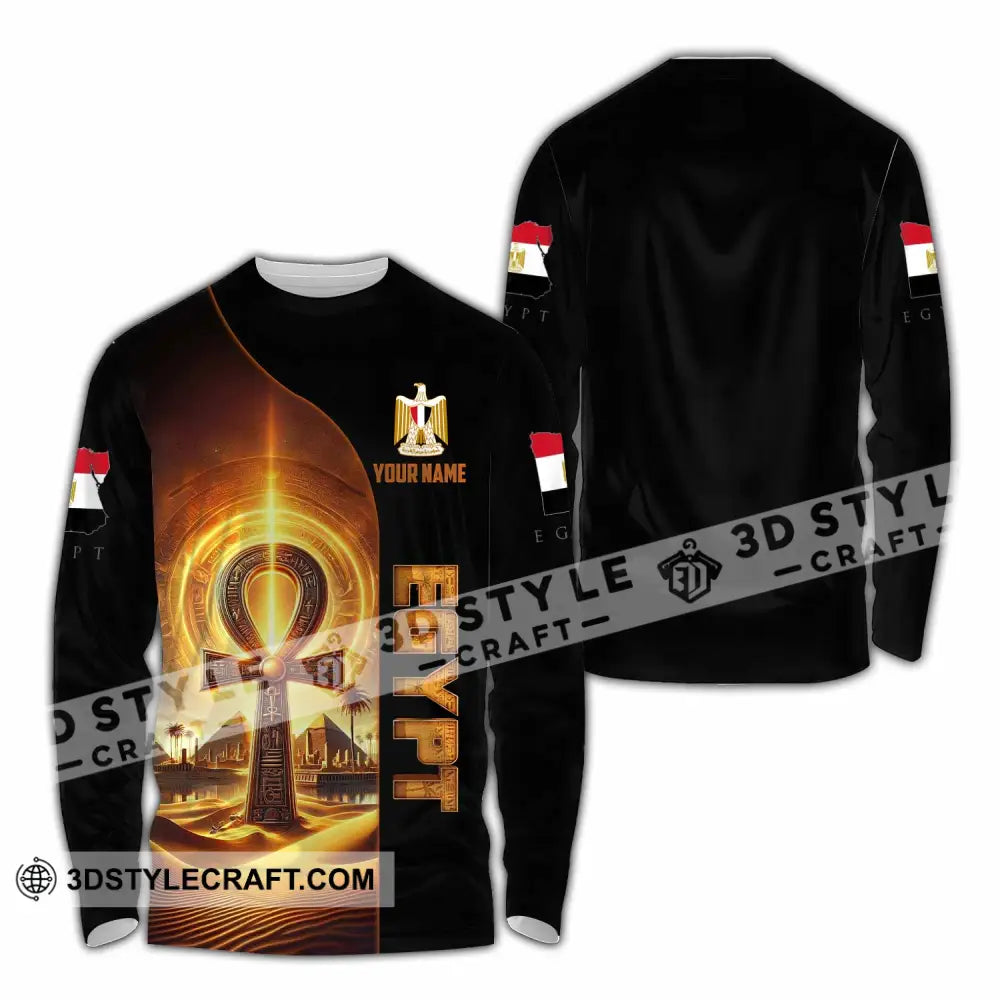 Unisex Shirt - Custom Egypt Shirt Long Sleeve Shirt / S T-shirt