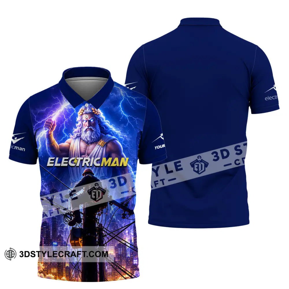 Unisex Shirt - Custom Electrician Man Shirt - Polo Shirt / S - T-shirt