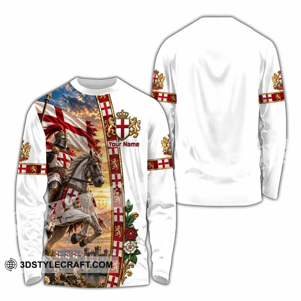 Unisex Shirt - Custom England Shirt - Long Sleeve Shirt / S - T-shirt