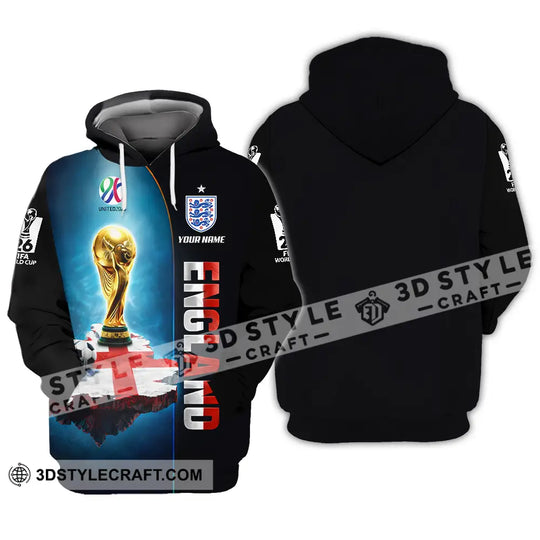Unisex Shirt - Custom England World Cup 2026 3D Shirt style option 3