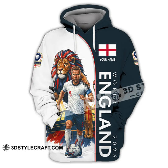Unisex Shirt - Custom England World Cup 2026 3D Shirt style option 3