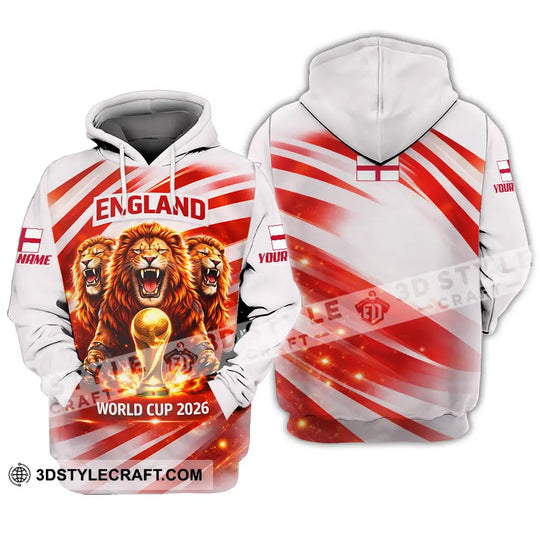 Unisex Shirt - Custom England World Cup 2026 3D Shirt style option 3