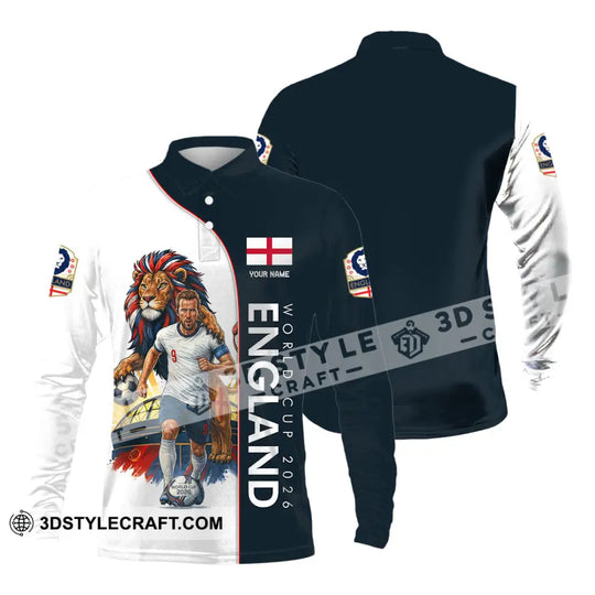 Unisex Shirt - Custom England World Cup 2026 3D Shirt style option 4