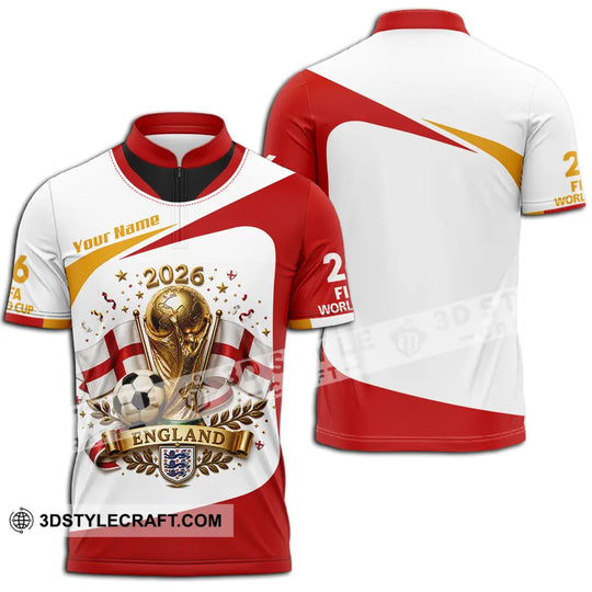 Unisex Shirt - Custom England World Cup 2026 Shirt style option 2