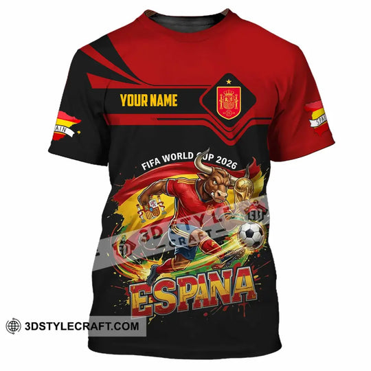 Unisex Shirt - Custom Espana Spain Fifa World Cup 2026 3D Shirt style option 4