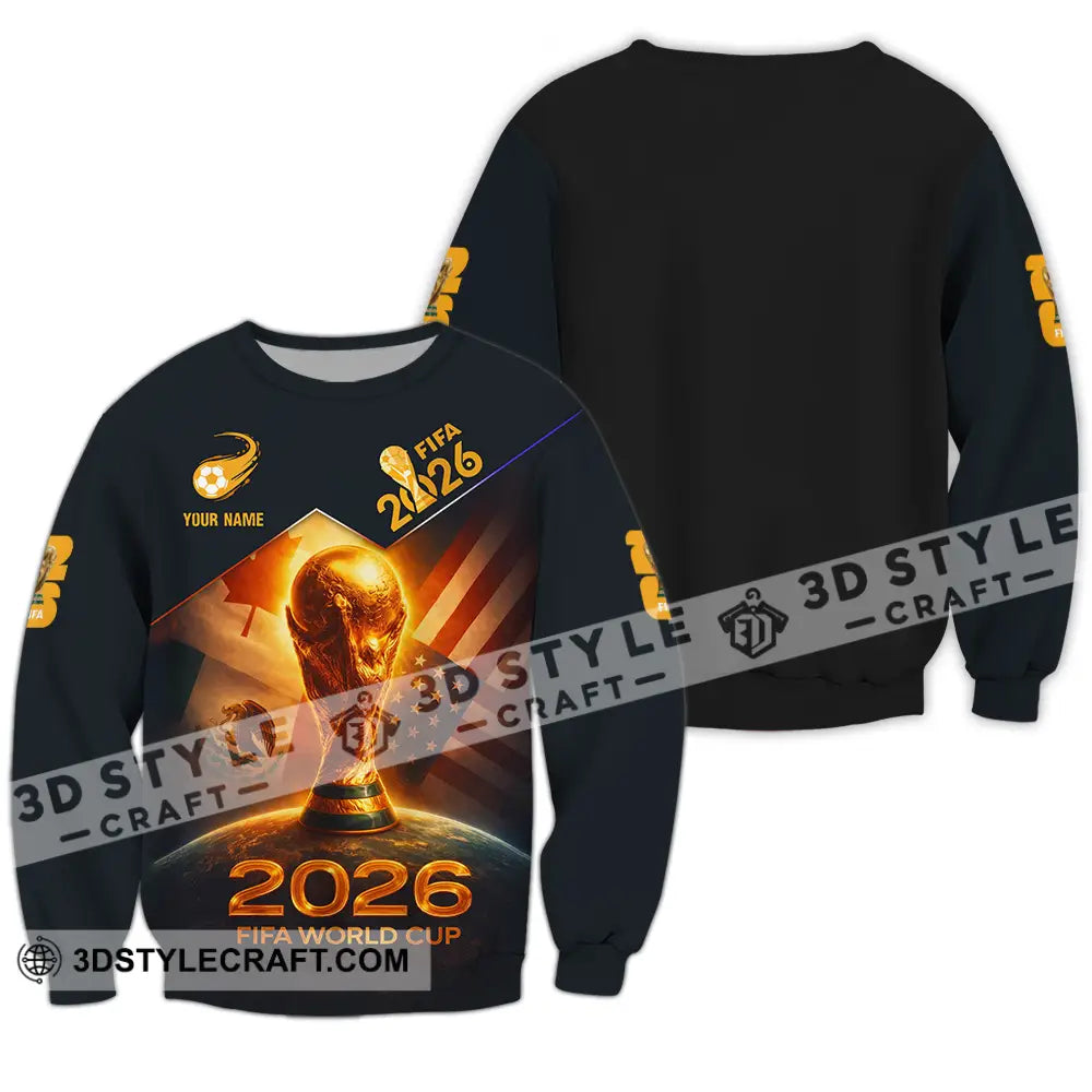 Unisex Shirt - Custom Fifa World Cup 2026 3D Shirt Long Sleeve / S T-shirt