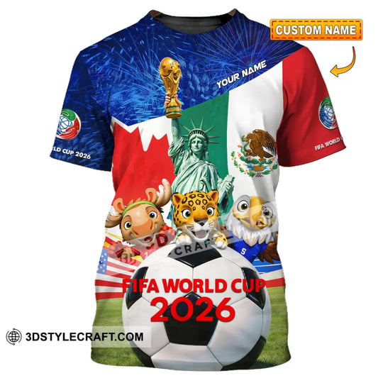 Unisex Shirt - Custom FIFA World Cup 2026 3D Shirt style option 1