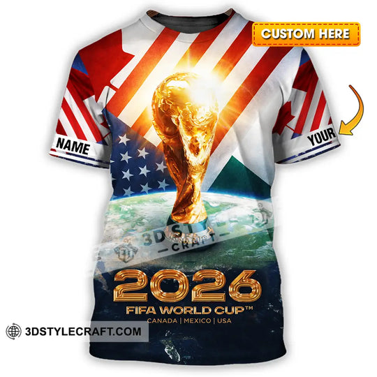 Unisex Shirt - Custom Fifa World Cup 2026 3D Shirt style option 1